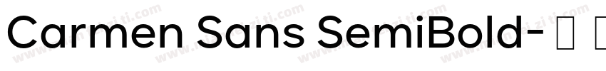 Carmen Sans SemiBold字体转换